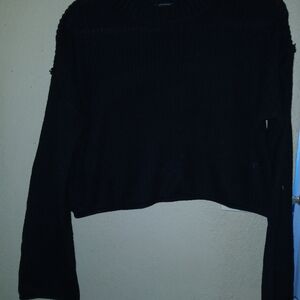 Wild Fable Black Crew Neck Sweater